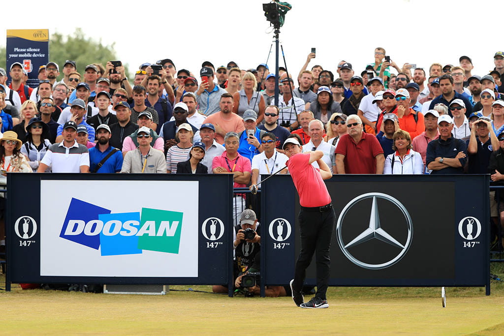 Rory McIlroy at The Open in 2018